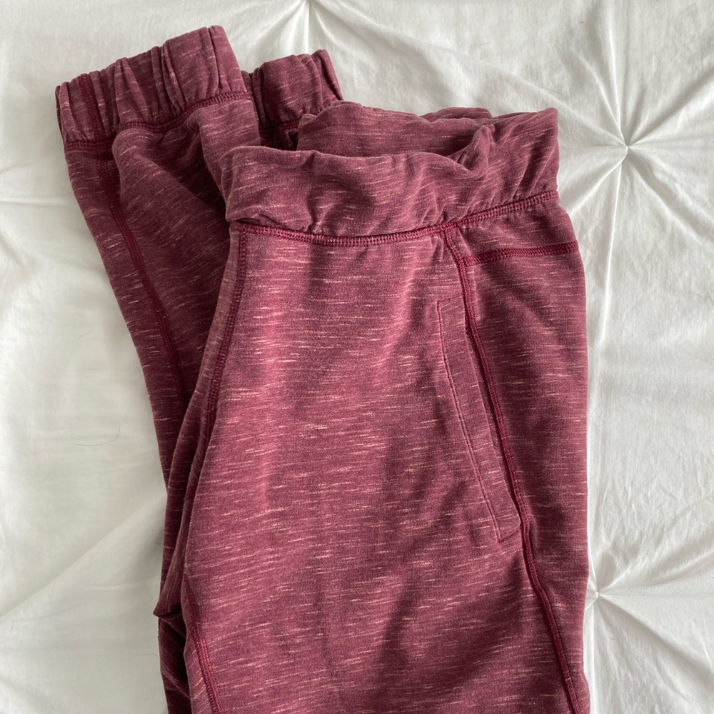 Maroon LULULEMON sweatpants